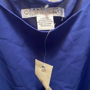 Sans Souci Royal Blue Dress, Size L